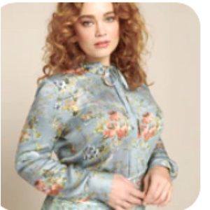 Preen by Thornton Bregazzi Floral Aryanna Blouse - Original Print Design - XL